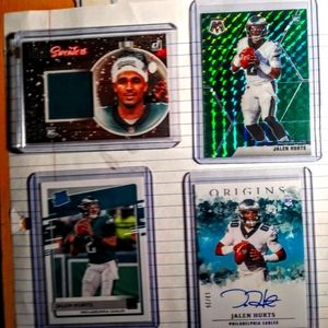 Jalen hurts lol Origins is on card auto #'d to 25